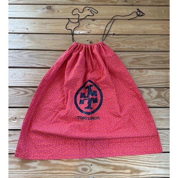Tory Burch Drawstring Duster Bag One Size Pink - Picture 3 of 5